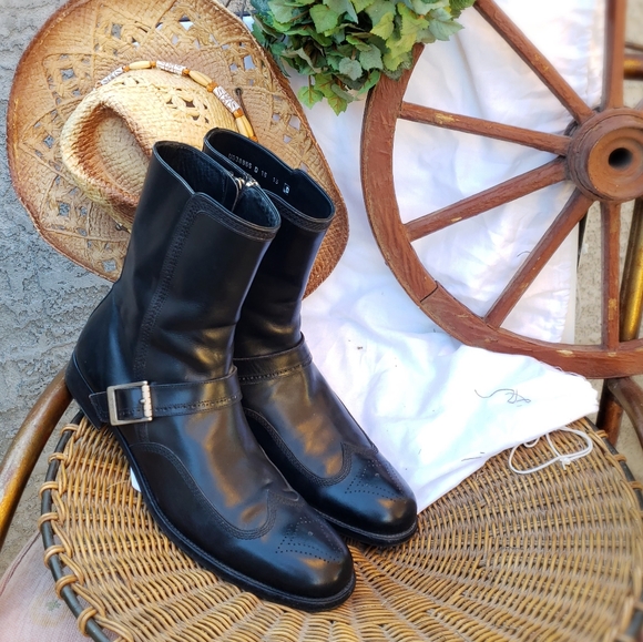 Salvatore Ferragamo Other - Salvatore Ferragamo Dressy wingtip ankle black Boots